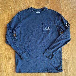 Vineyard Vines long sleeve shirt, blue/white, youth XL